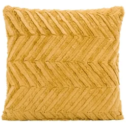 Leen Bakker Sierkussen Monica - okergeel - 45x45 cm New