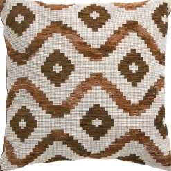 Leen Bakker Sierkussen Moritz - écru/bruin - 45x45 cm Sale
