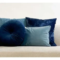 Sierkussen.nl Sierkussen Olly - Insignia Blue - Ø40 cm Discount