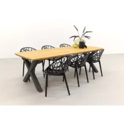 Siesta Exclusive Siesta Crystal stapelbare stoel - Black Transparant Hot