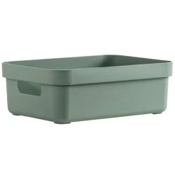Leen Bakker Sigma home box 9 liter - donkergroen - 35,2x25,3x12,2 cm Online