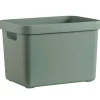 Leen Bakker Sigma home box 18 liter - donkergroen - 35,2x25,3x24,3 cm