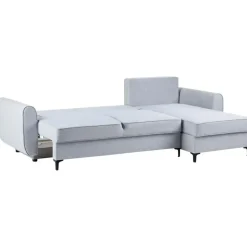 Leen Bakker SIMRIS - Hoekslaapbank - Blauw - Linkszijdig - Polyester Online