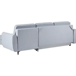 Leen Bakker SIMRIS - Hoekslaapbank - Blauw - Linkszijdig - Polyester Online