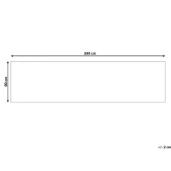 Beliani SINANKOY - Loper tapijt - Zwart - 80 x 300 cm - Jute New