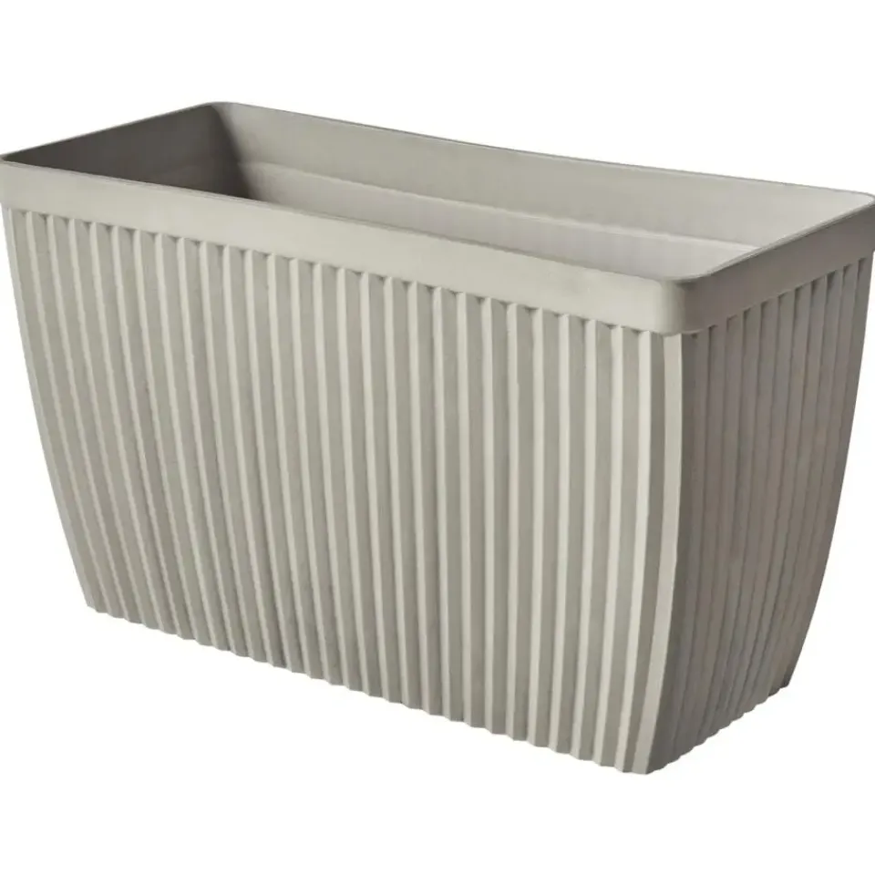 Leen Bakker SISAL - Bloempot - Beige - 73 x 32 cm - Steenmengsel Best