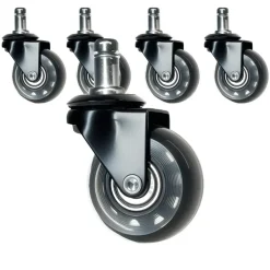 Sedero Skate wielen voor bureaustoel - Set van 5 - 50 mm