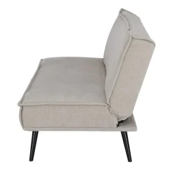 Giga Meubel Slaapbank 3-Zits - Beige Stof - Zithoogte 43cm - 181x83x81cm - Mali Outlet