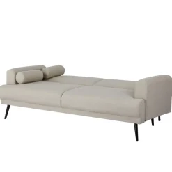 Giga Meubel Slaapbank 3-Zits - Beige Stof - Zithoogte 47cm - 209x91x85cm - Jason Discount