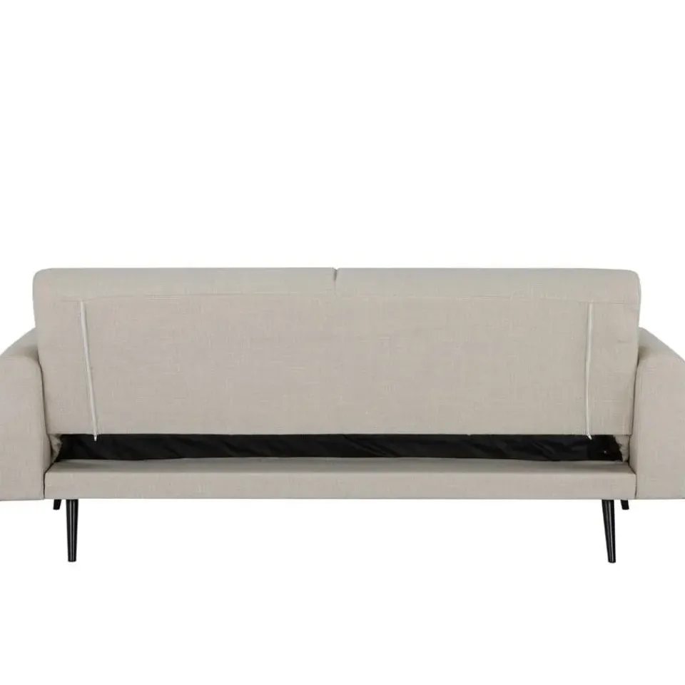 Giga Meubel Slaapbank 3-Zits - Beige Stof - Zithoogte 47cm - 209x91x85cm - Jason Discount