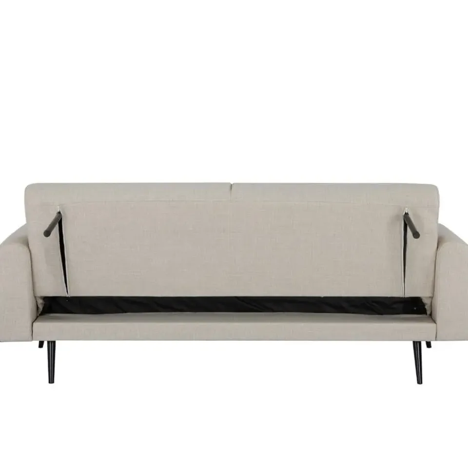 Giga Meubel Slaapbank 3-Zits - Beige Stof - Zithoogte 47cm - 209x91x85cm - Jason Discount