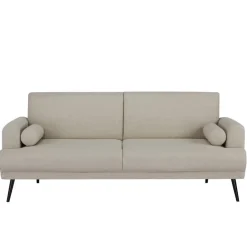 Giga Meubel Slaapbank 3-Zits - Beige Stof - Zithoogte 47cm - 209x91x85cm - Jason Discount