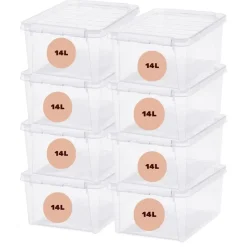 SmartStore Stevige Opbergbox 14L Set van 8 - 40x30x18cm Outlet