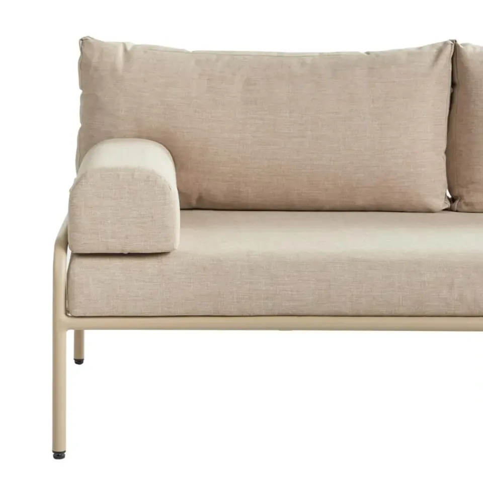 Leen Bakker SOLOFRA - Tuinbank 2-zits - Beige - Aluminium Clearance