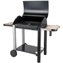 Leen Bakker Somagic Barbecue VULCANO 3004 - Zwart - Staal