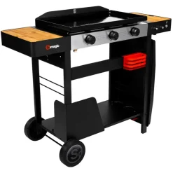 Leen Bakker Somagic Plancha - Zwart - 112.5 x 47.5 x 88.5cm