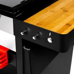 Leen Bakker Somagic Plancha - Zwart - 112.5 x 47.5 x 88.5cm