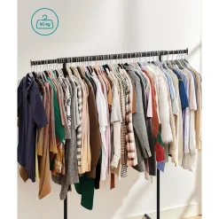 Songmics Kledingrek Astrid - 132 x 45,5 x 160 cm - Zwart Sale