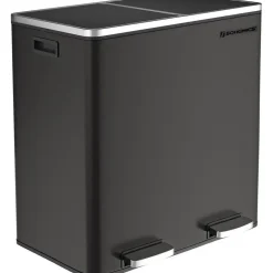 Parya Songmics Prullenbak Met 2 Compartimenten - 2 x 30 L - Met Zwart Online
