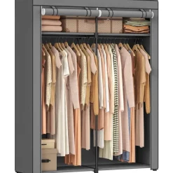 Songmics Stoffen draagbare kledingkast - opvouwbaar kledingrek voor slaapkamer Clearance