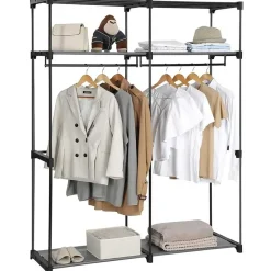 Songmics Stoffen draagbare kledingkast - opvouwbaar kledingrek voor slaapkamer Clearance