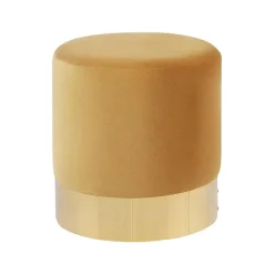 Beliani SOPHIA - Poef - Geel - 39 cm - Fluweel Sale