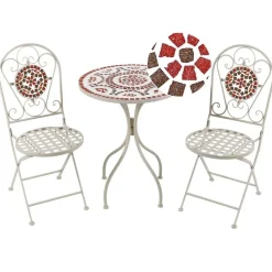 Beliani SPELLO - Loungeset voor 2 - Wit - Metaal Sale