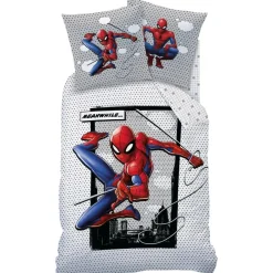 Spider-Man SpiderMan Dekbedovertrek Hero - Eenpersoons - 140 x 200 cm - Katoen Online