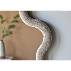 Fjôrd Spiegel Beige Bouclé - 70x70x3,5cm - Kungsbacka Outlet