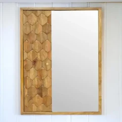 Artisan Furniture Spiegelkast met Houtsnijwerk New