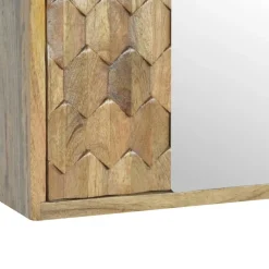 Artisan Furniture Spiegelkast met Houtsnijwerk New