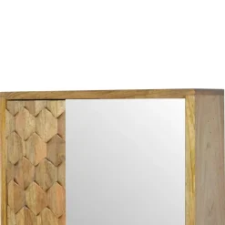 Artisan Furniture Spiegelkast met Houtsnijwerk New