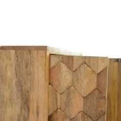 Artisan Furniture Spiegelkast met Houtsnijwerk New