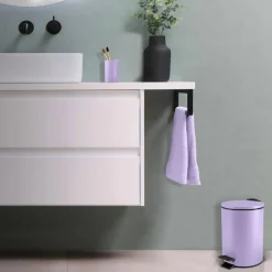 Spirella Pedaalemmer Cannes - lila paars - 3L - metaal - 17x25 cm Sale