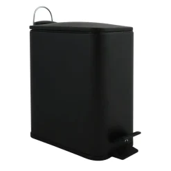 Spirella Pedaalemmer Paris - zwart - 5L - metaal - 28 x 14 x 29 cm Online