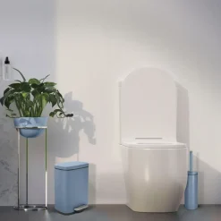 Spirella Pedaalemmer Venice - blauw - 5L - metaal - 21 x 30 cm Sale