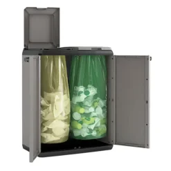 Keter Split basic - 68x39x85 cm - donker grijs/zwart Clearance