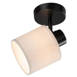 Leen Bakker Spot Amani - zwart/off-white - E27 Best