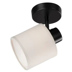 Leen Bakker Spot Amani - zwart/off-white - E27 Best