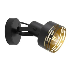 Leen Bakker Spot Diego - zwart - E14 Outlet