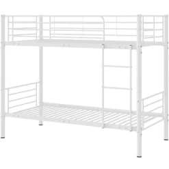 Emob Exclusive Stapelbed Dixie 90x200cm - metaal - mat wit New