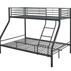 Emob Exclusive Stapelbed Trixie 90x200 & 140x200 - metaal - mat zwart Outlet