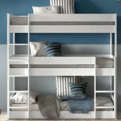 Vipack Stapelbed voor 3 personen Scott - 207x105x200 cm - Wit Best