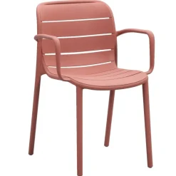 Leen Bakker Stapelstoel Nice - kunststof/terracotta Sale