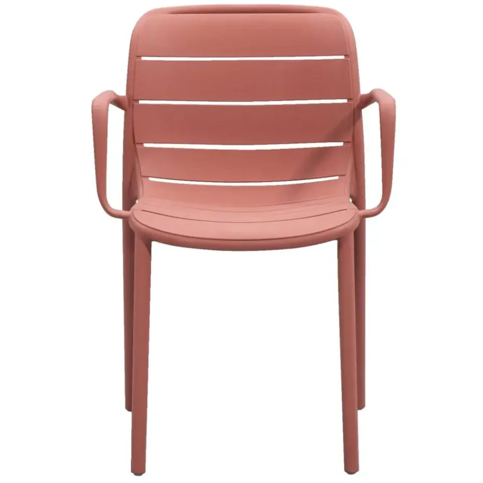 Leen Bakker Stapelstoel Nice - kunststof/terracotta Sale