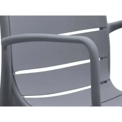 Leen Bakker Stapelstoel Nice - kunststof/antraciet Discount