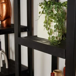 StarFurn - Boekenkast Boaz Black 1 deur - 55 cm - zwart Outlet