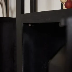 StarFurn - Boekenkast Boaz Black 1 deur - 55 cm - zwart Outlet