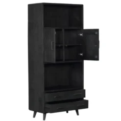 StarFurn - Boekenkast Omaha Black - 90 cm - zwart