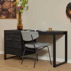 StarFurn - Bureau Boaz 145 cm - zwart Sale